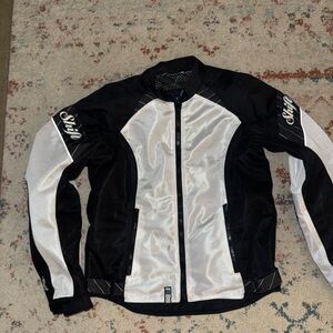 Motorcycle Black and Gray Jacket